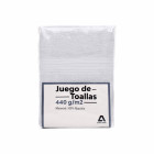 Set De Toallas Atma Home Blanco 100% Algodón 440 Grs