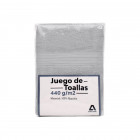 Set De Toallas Atma Home Gris 100% Algodón 440 Grs