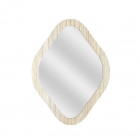 Espejo Decorativo Contorno Madera Rombo 34cm