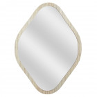 Espejo Decorativo Contorno Madera Rombo 60cm