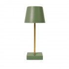 Lámpara De Mesa Recargable Verde