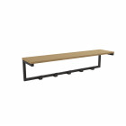 Perchero Tipo Industrial Atma Home Con Estante Negro