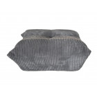 Puff Box Atma Home Corderoy Gris Oscuro | Preventa
