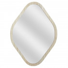 Espejo Decorativo Contorno Madera Rombo 60cm