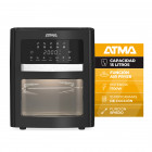Horno Grill Y Freidora De Aire Atma 15lts Negra