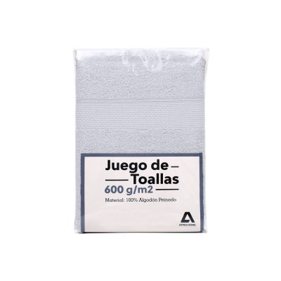 Set De Toallas Atma Home 100% Algodón 600 Grs