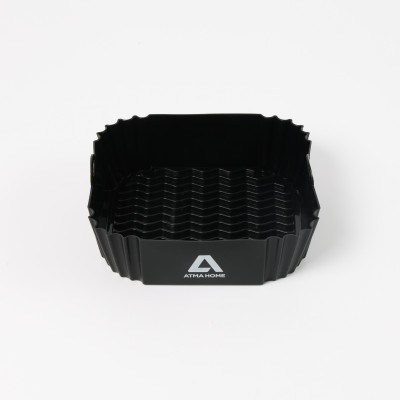Recipiente Silicona Atma Para Freidora De Aire Negro