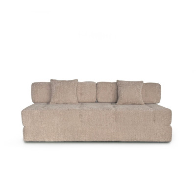 Sofá Cama En Caja 3 Cuerpos Atma Home Bouclé Beige