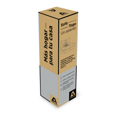 Sillón En Caja Togo 1 Cuerpo Atma Home Liso Beige