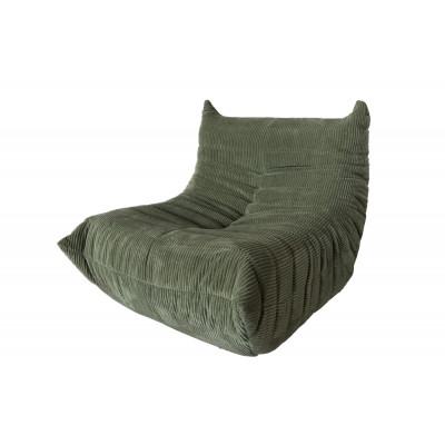 Sillón En Caja Togo 1 Cuerpo Atma Home Corderoy Verde Oscuro