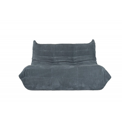 Sillón Box 2 Cuerpos Atma Home Corderoy Gris Oscuro | Preventa