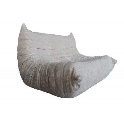 Sillón En Caja Togo 2 Cuerpos Atma Home Corderoy Beige