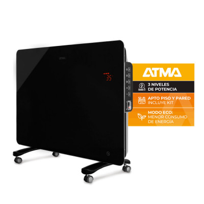 Panel Calefactor Digital Atma Vidrio 1500W