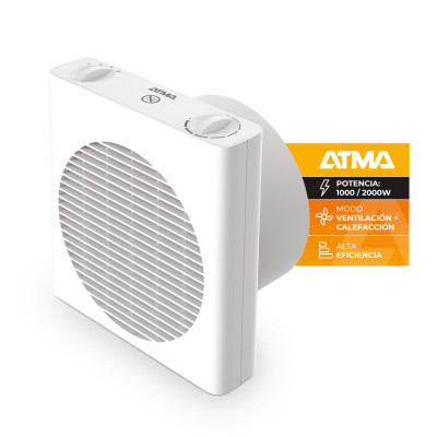 Caloventor Portátil Atma 2000W Termostato Regulable