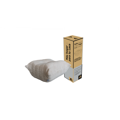 Puff En Caja Togo Atma Home Corderoy Beige