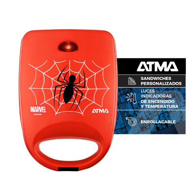 Sandwichera Antiadherente Atma Disney Spider Man