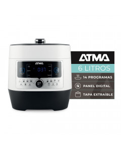 Olla a Presión multifunción con panel digital 14 programas 6 lt Atma
