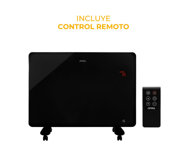 Atma Panel Calefactor Digital Atma Vidrio 1500W