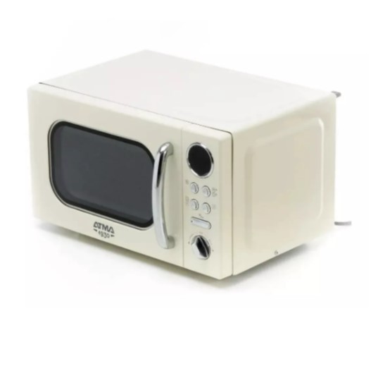 Microondas Vintage 20lt display digital blanco Atma